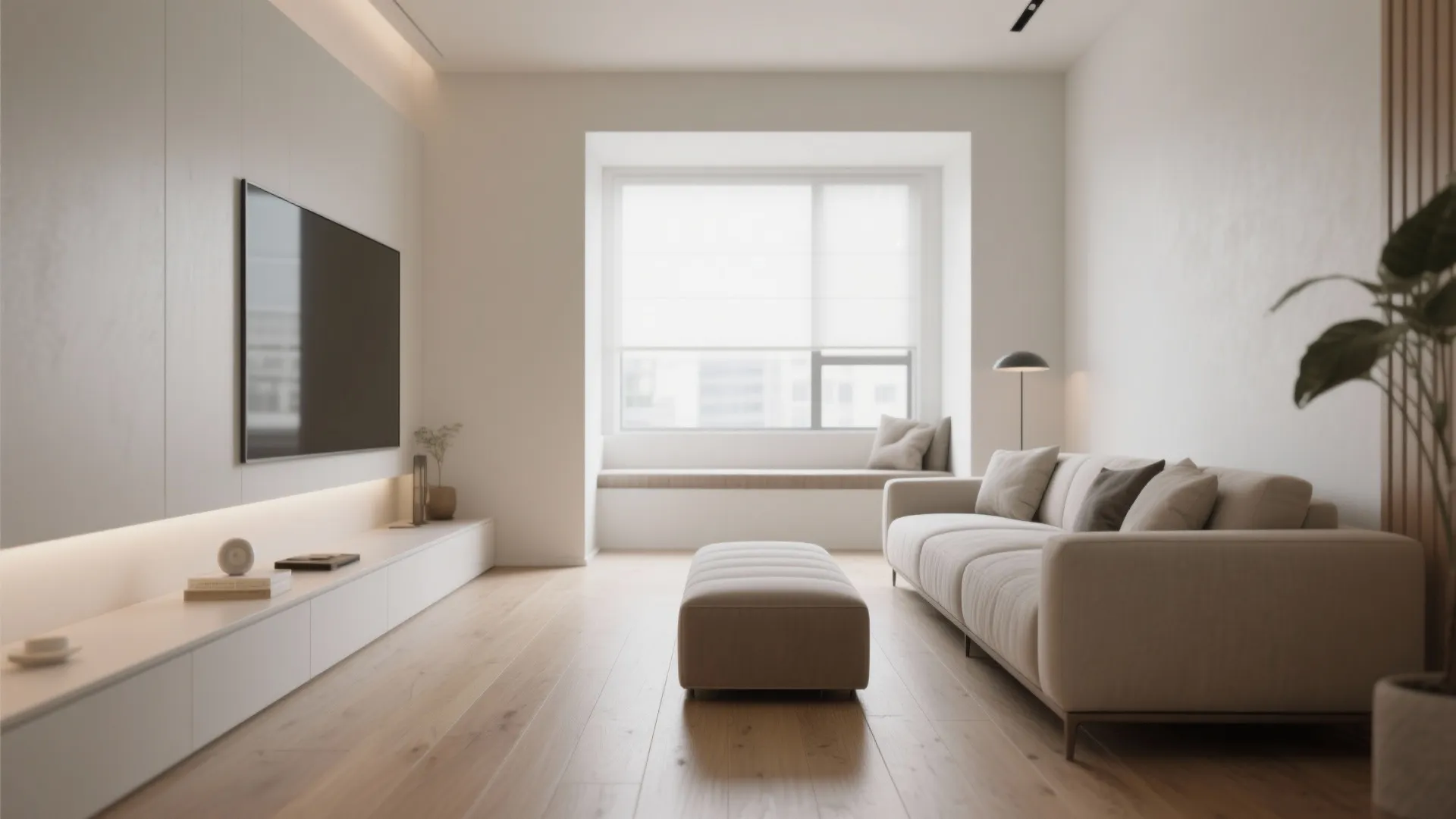 4. Slim, rectangular ottomans for narrow spaces