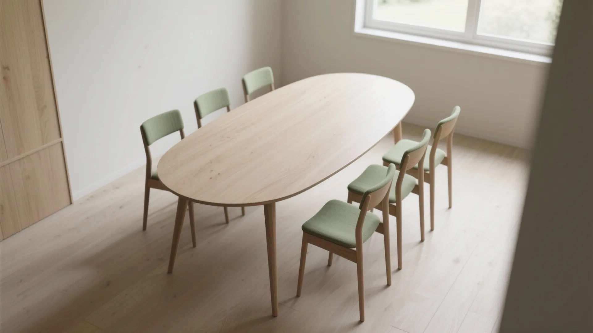 1. Pick a slim-profile oval table