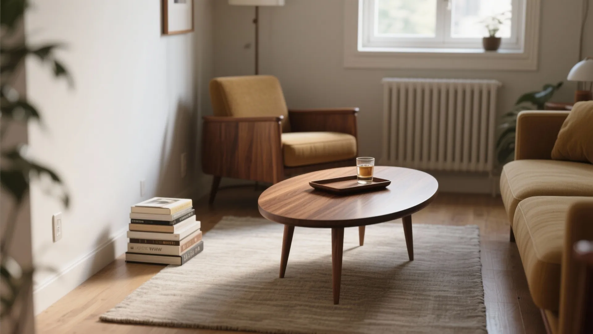 1. The Slim Oval with Tapered Legs