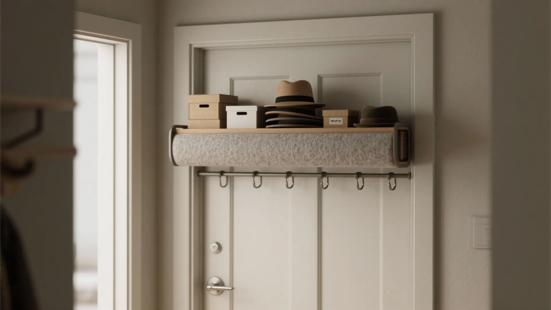 2. Slim over-the-door shelf