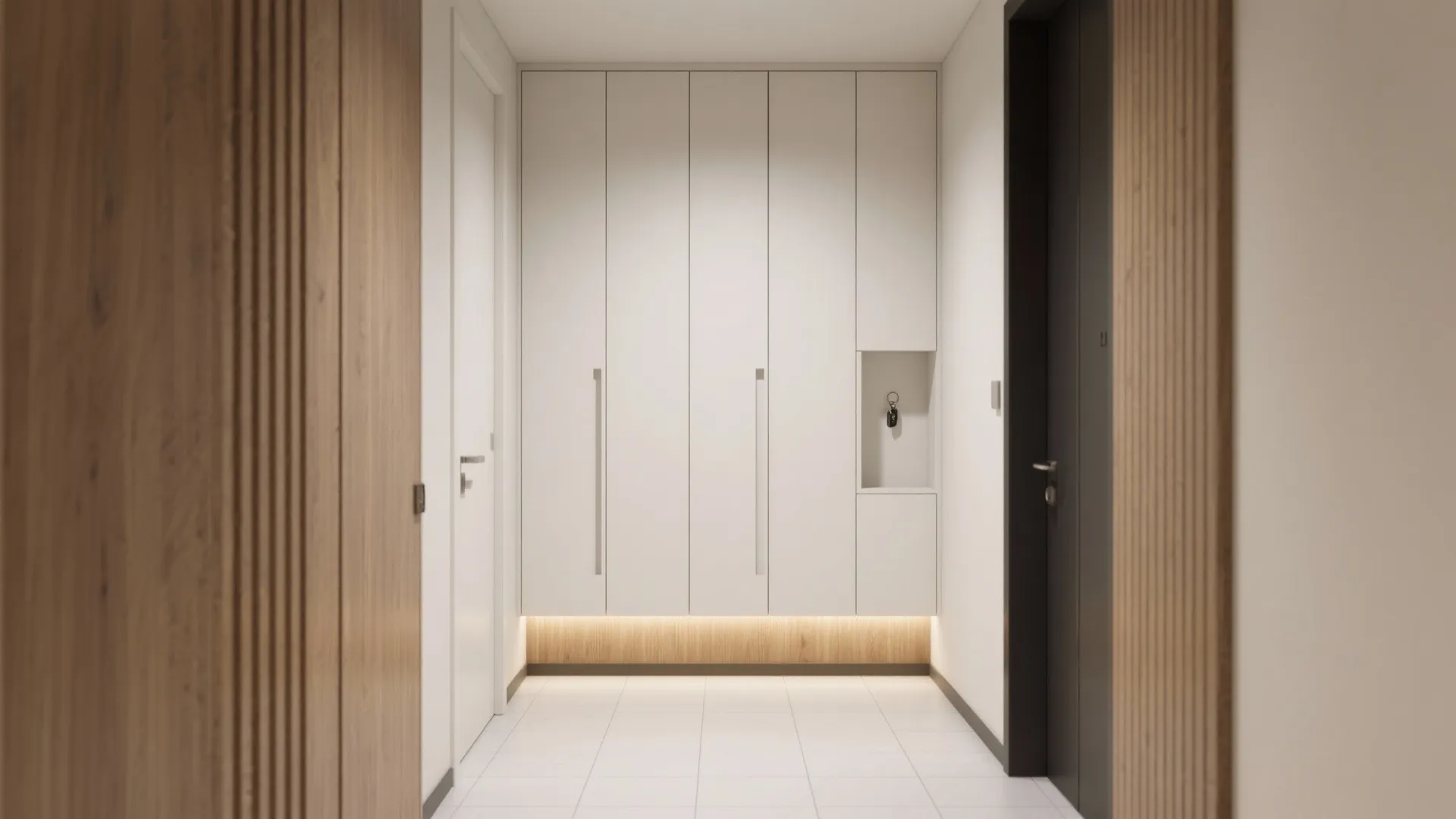 Slim Paneling With Hidden Storage