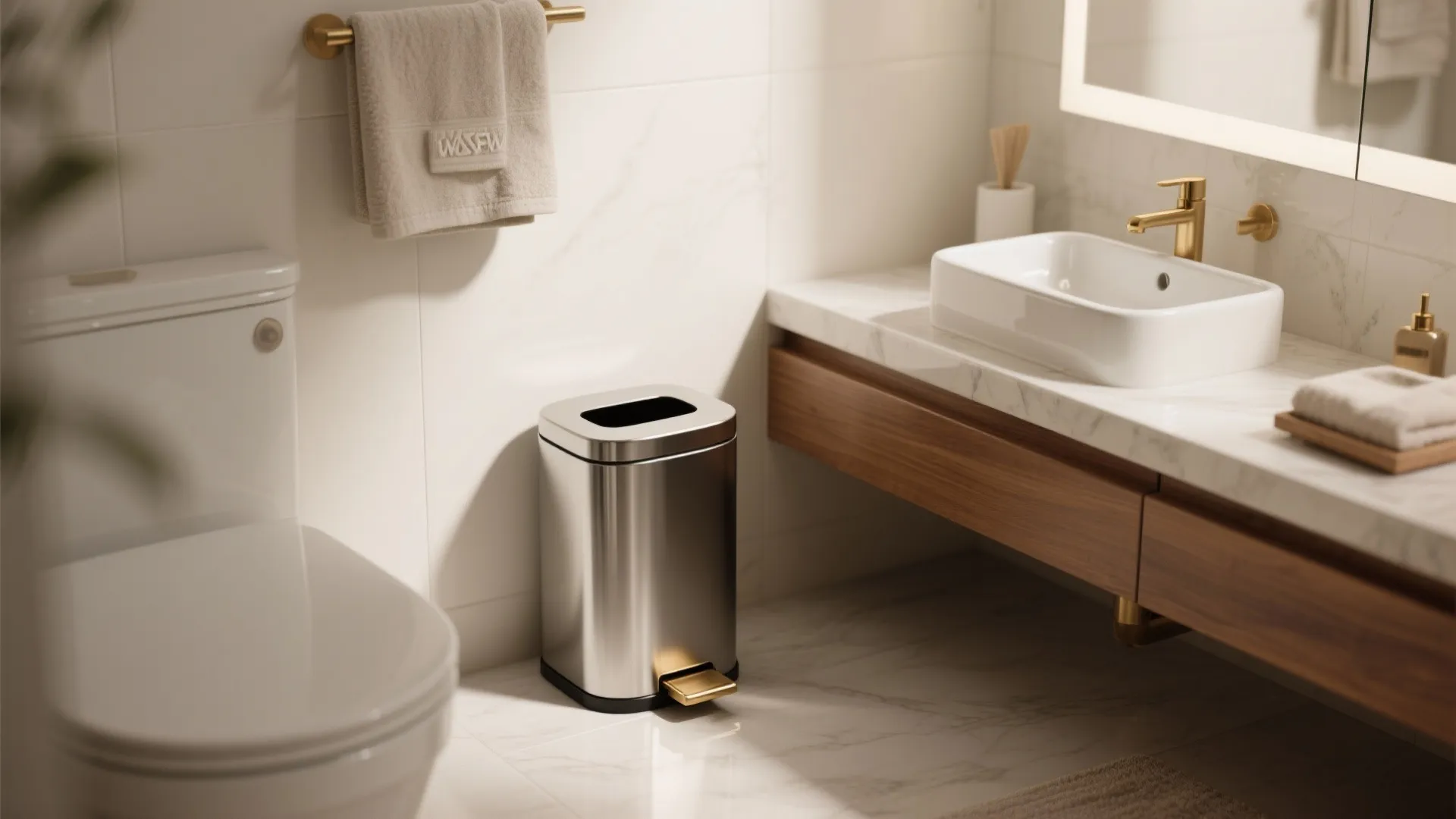 1. Slim pedal bins with personality