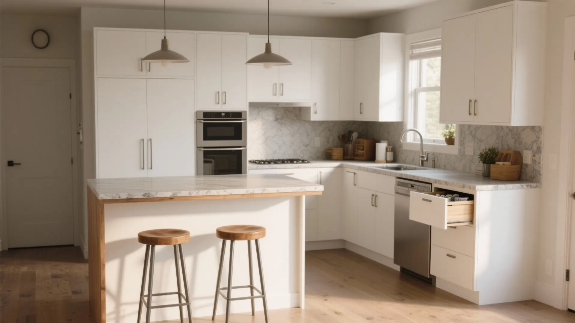 A Slim Peninsula or Fold-Down Counter for Real Life