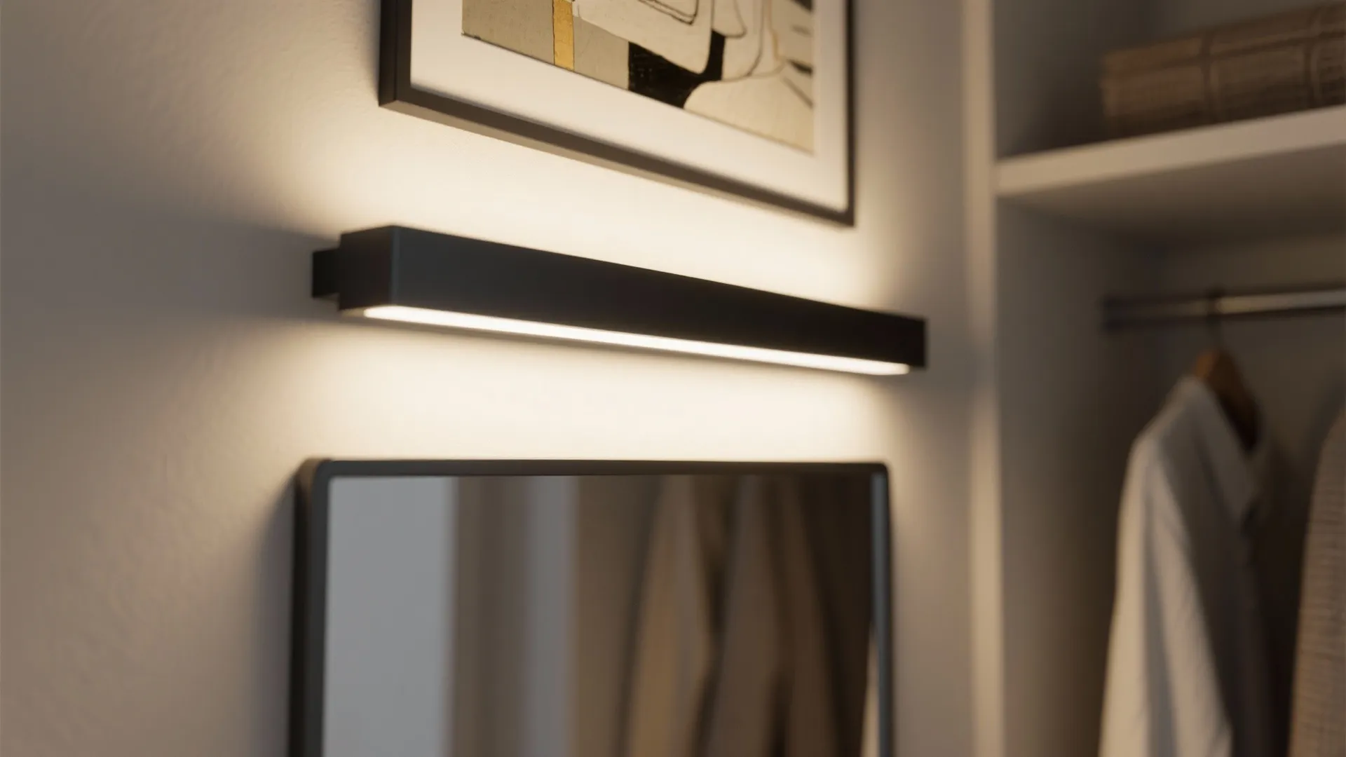 1. Slim Matte Black Picture Lights