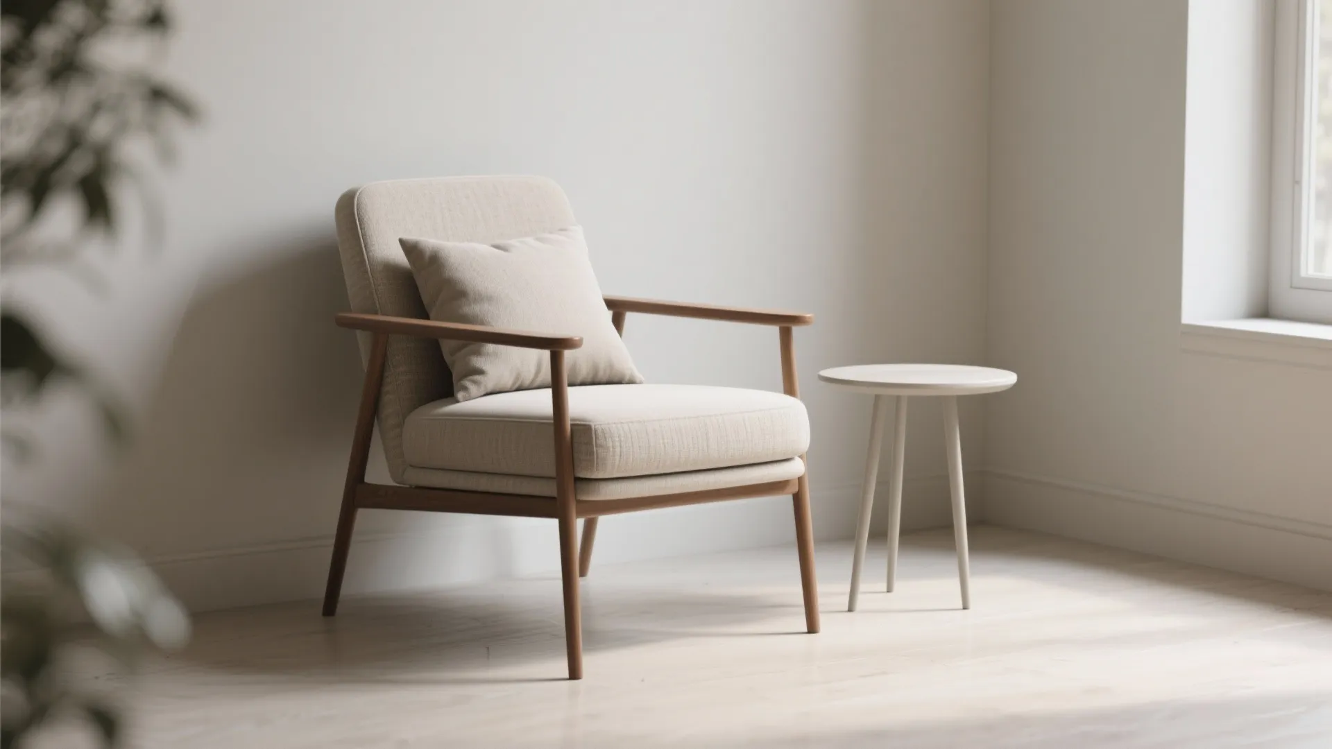 1. Slim Profile Accent Chair