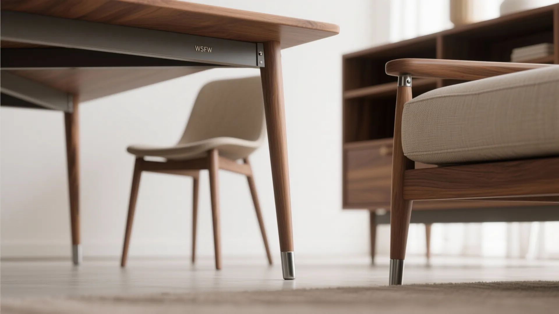 3. Slim Profile Furniture and Vertical Storage