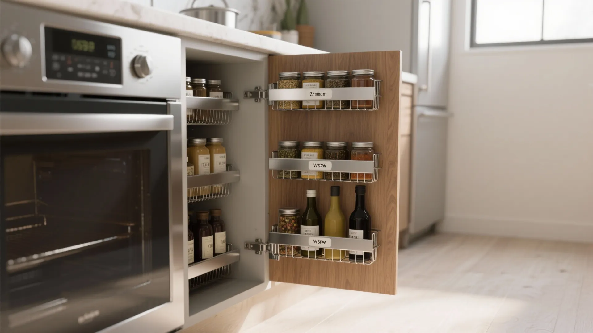 1. Slim Pull-Out Pantry