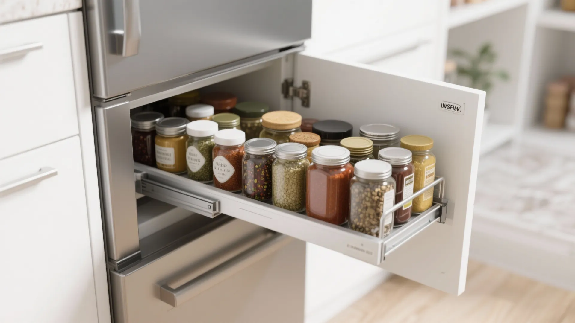 2. Slim, Pull-Out Pantry