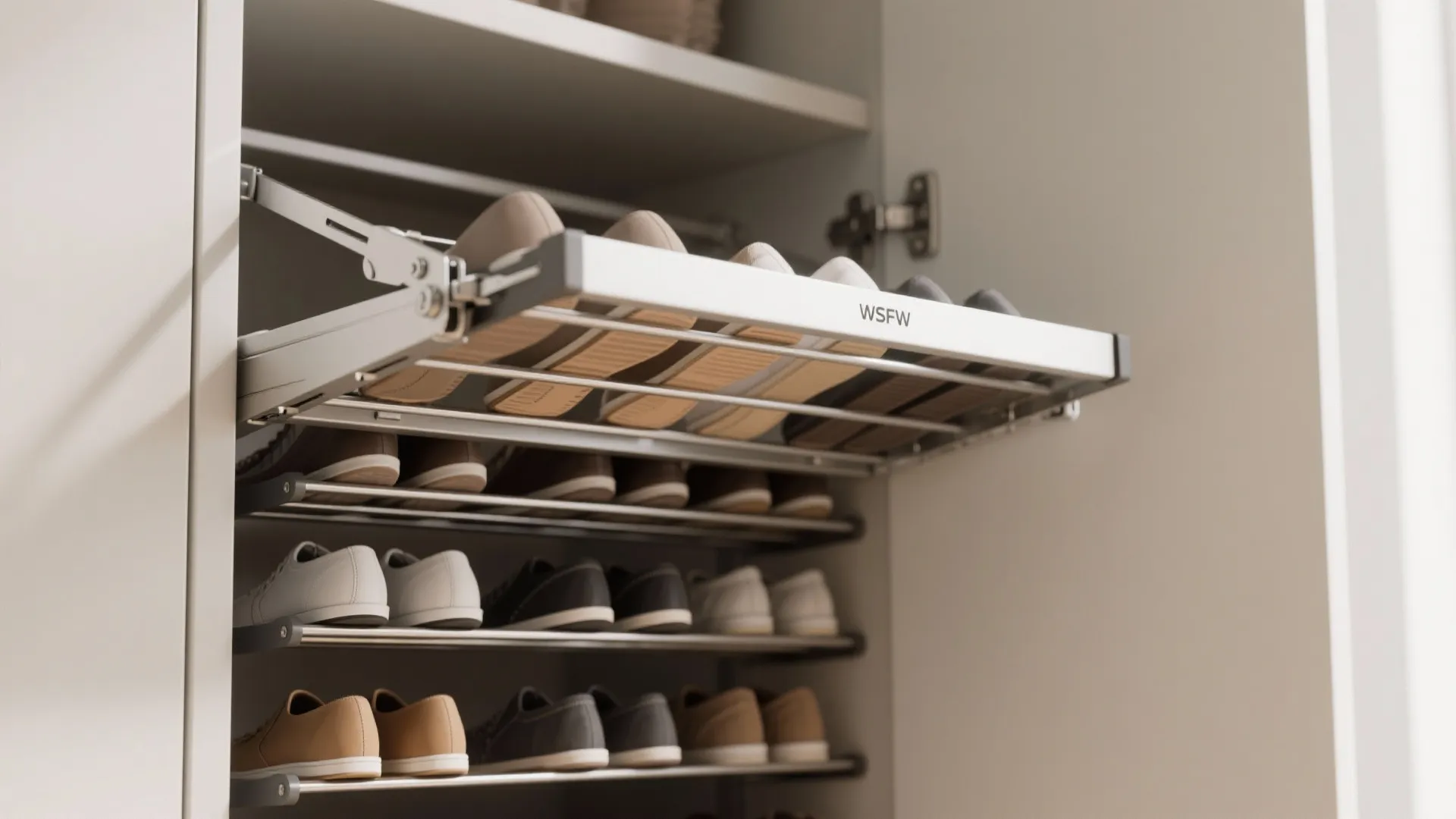 4. Slim pull-down rack for mornings