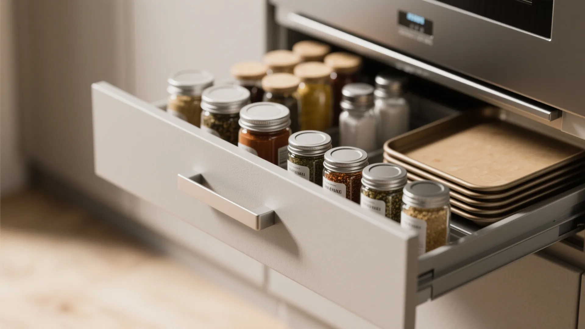 Minimalist kitchen storage