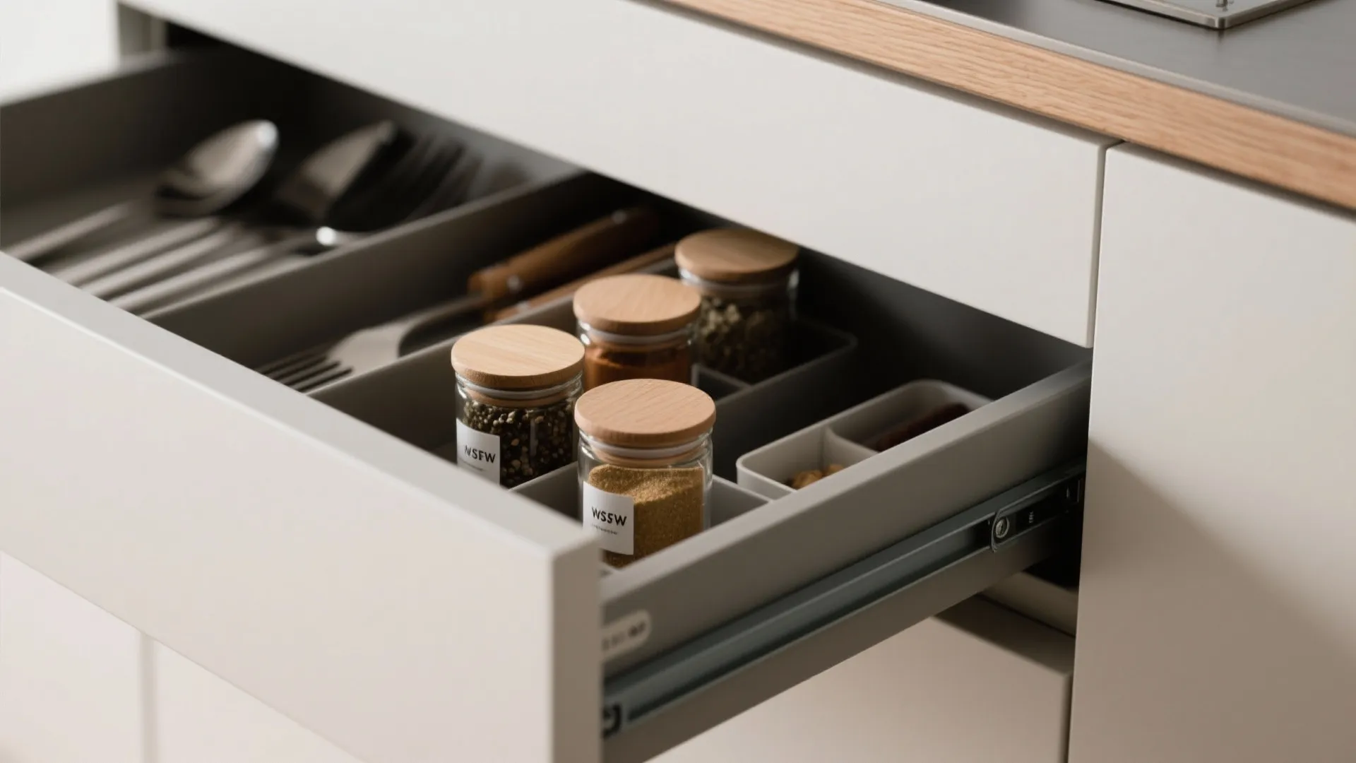 Minimalist kitchen storage for calm mornings