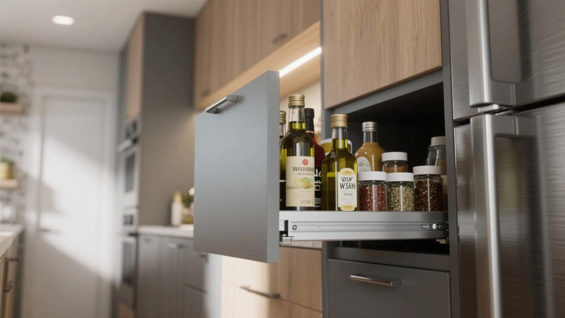 2. Vertical storage in tight kitchens