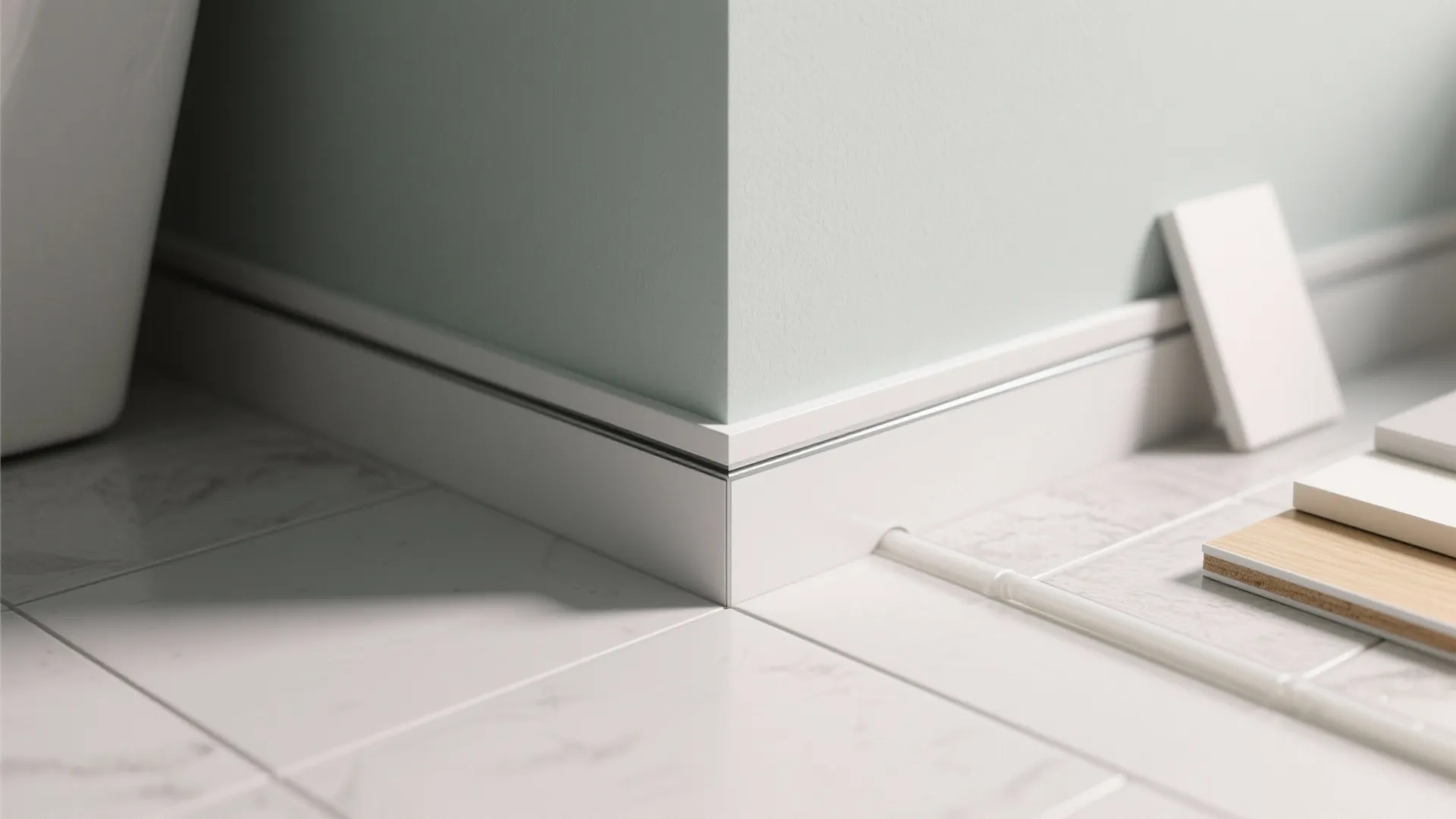 1. Slim quarter-round for tight base edges