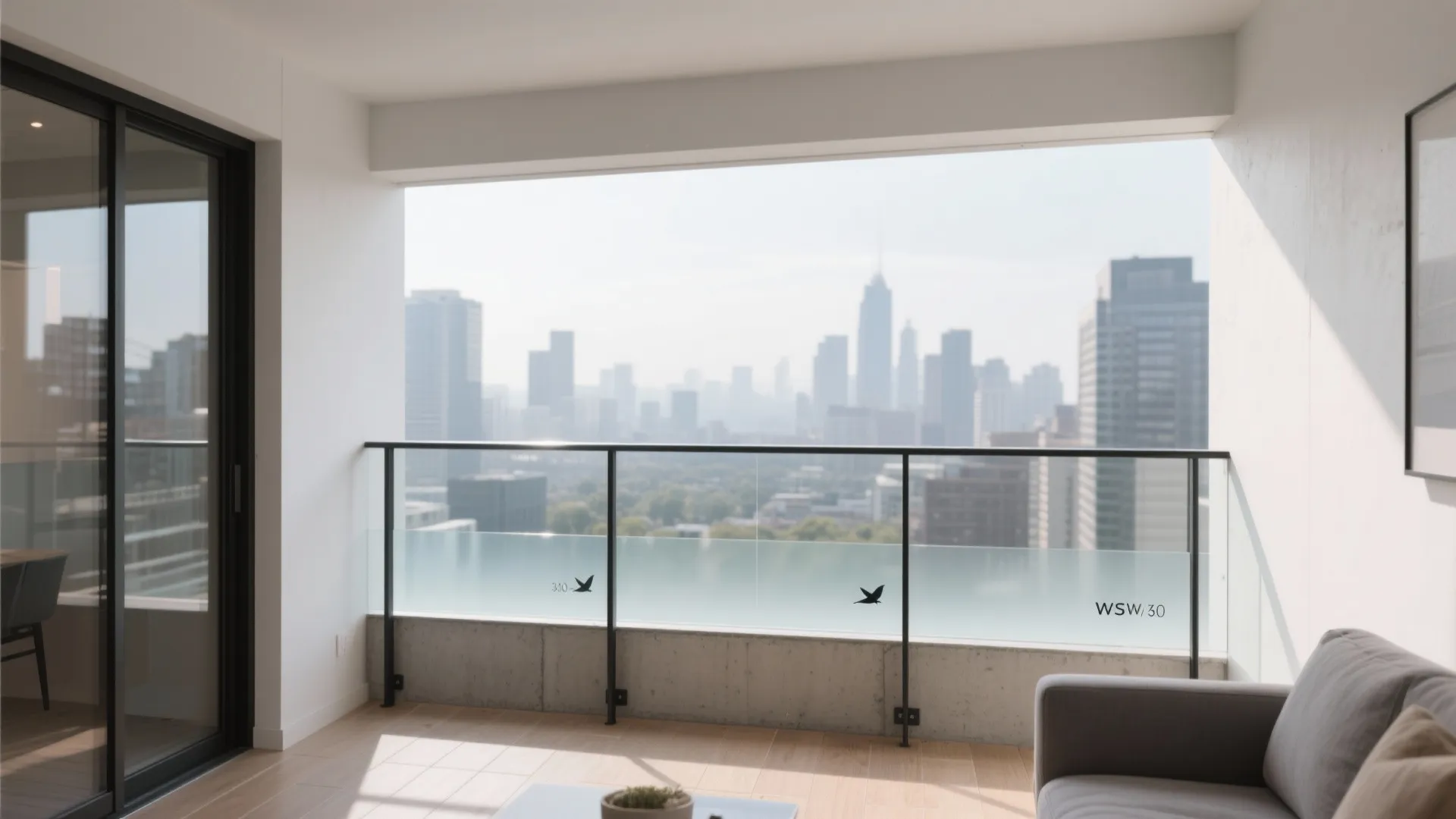 Slim Steel Railings with Glass Infill for More Light