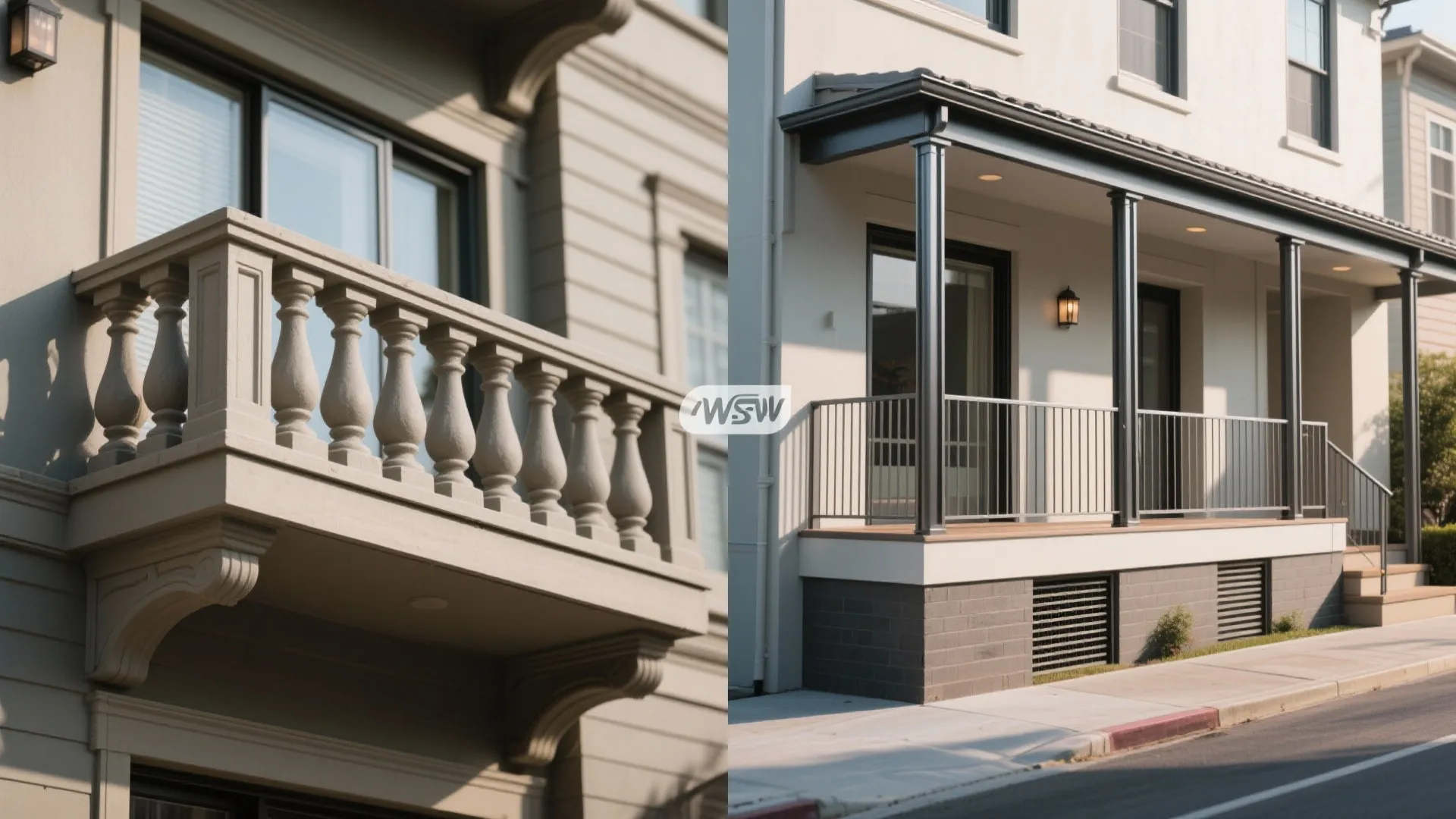 Minimal railings with slim sightlines