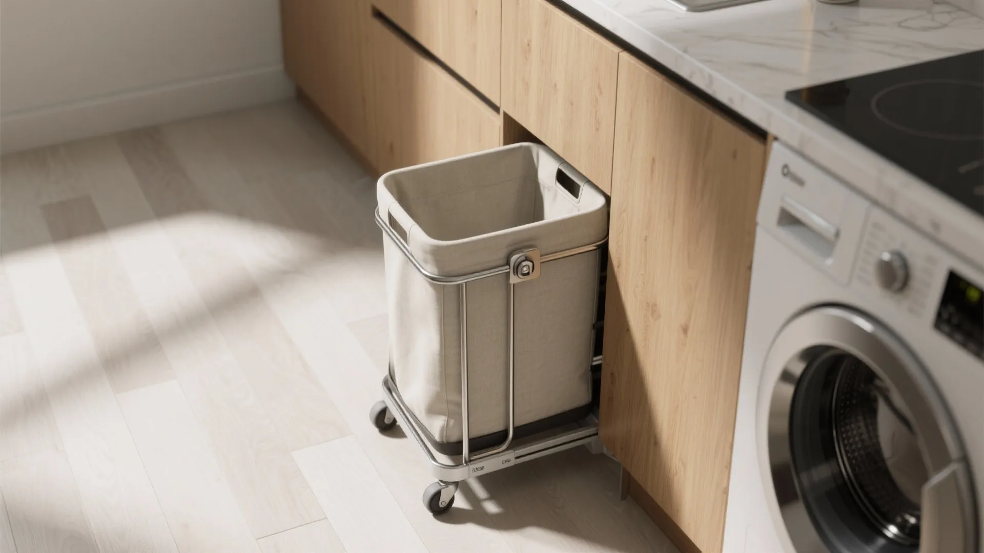 Tip 2: Use a slim rolling hamper