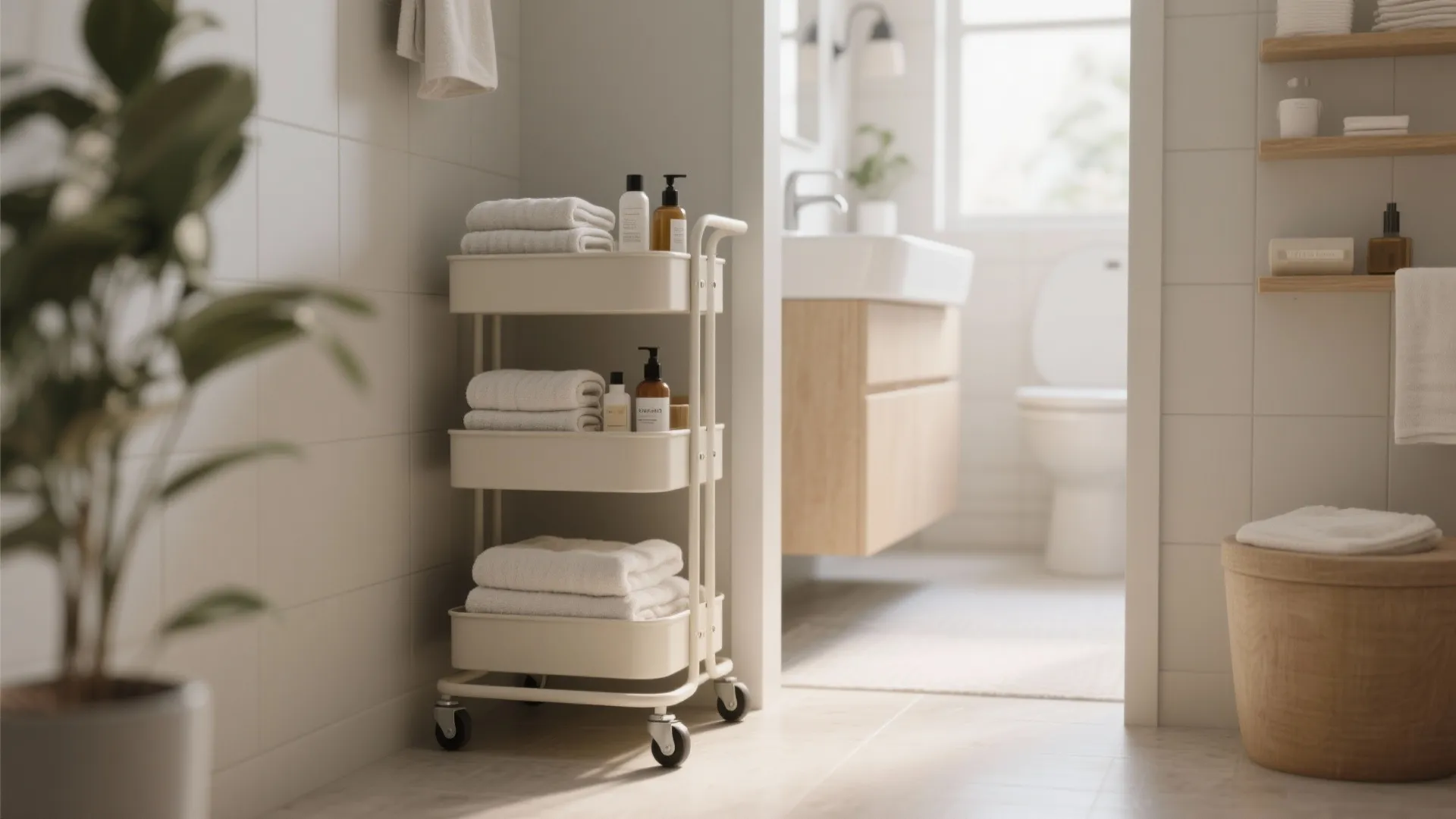 4. Slim Rolling Cart