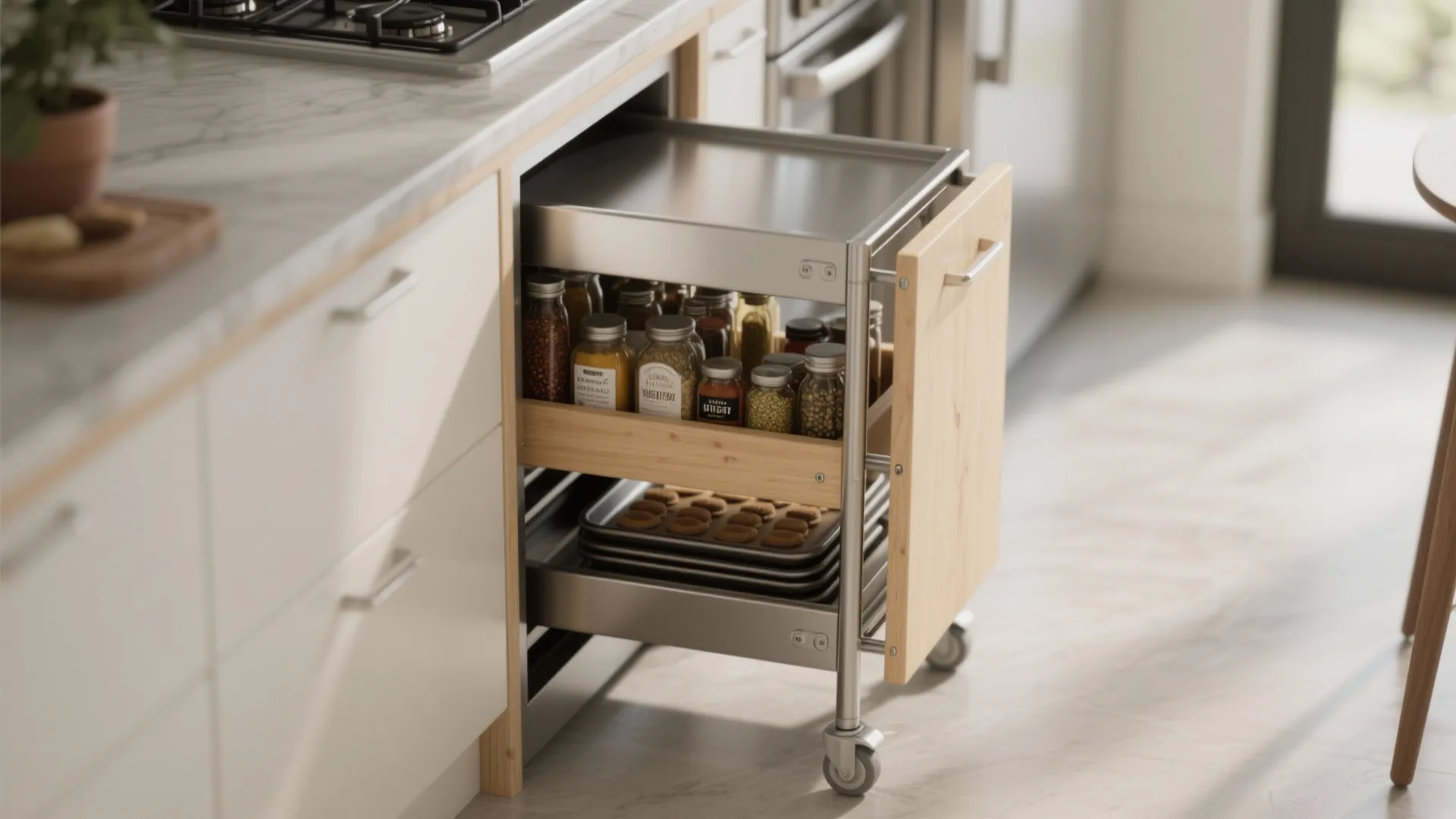 2. Use slim, rolling storage