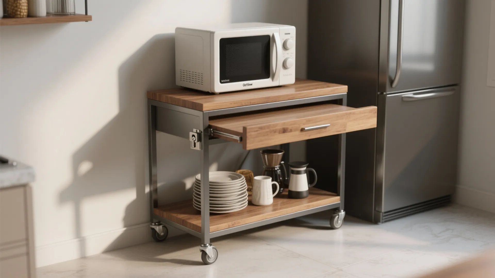 Microwave Tables: 5 Small-Space Ideas
