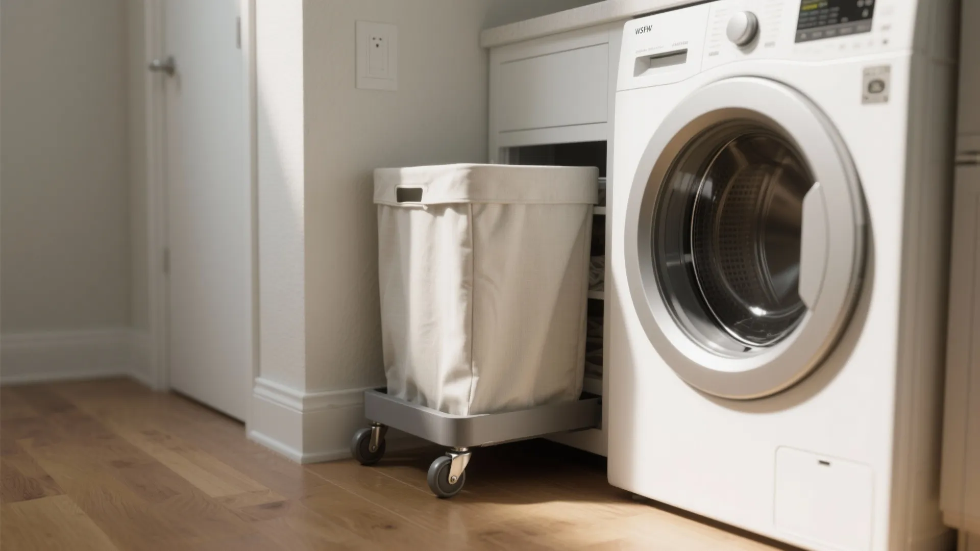 Slim rolling hampers