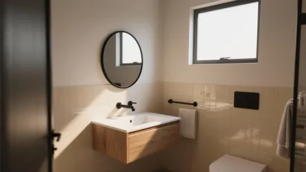 5 Black-Framed Bathroom Mirror Ideas