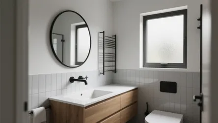 5 Black Metal Bathroom Mirror Ideas
