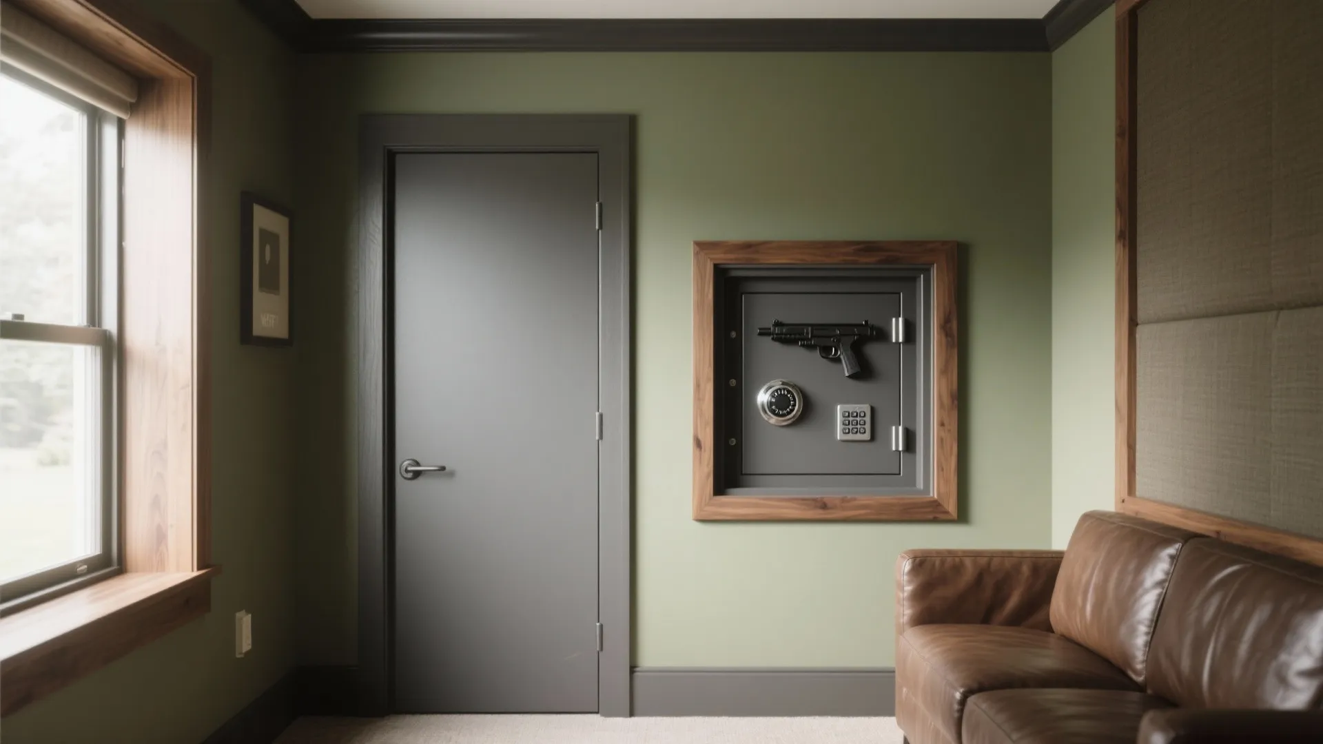 Slimline Gun Safe Alcove with Smart Locks