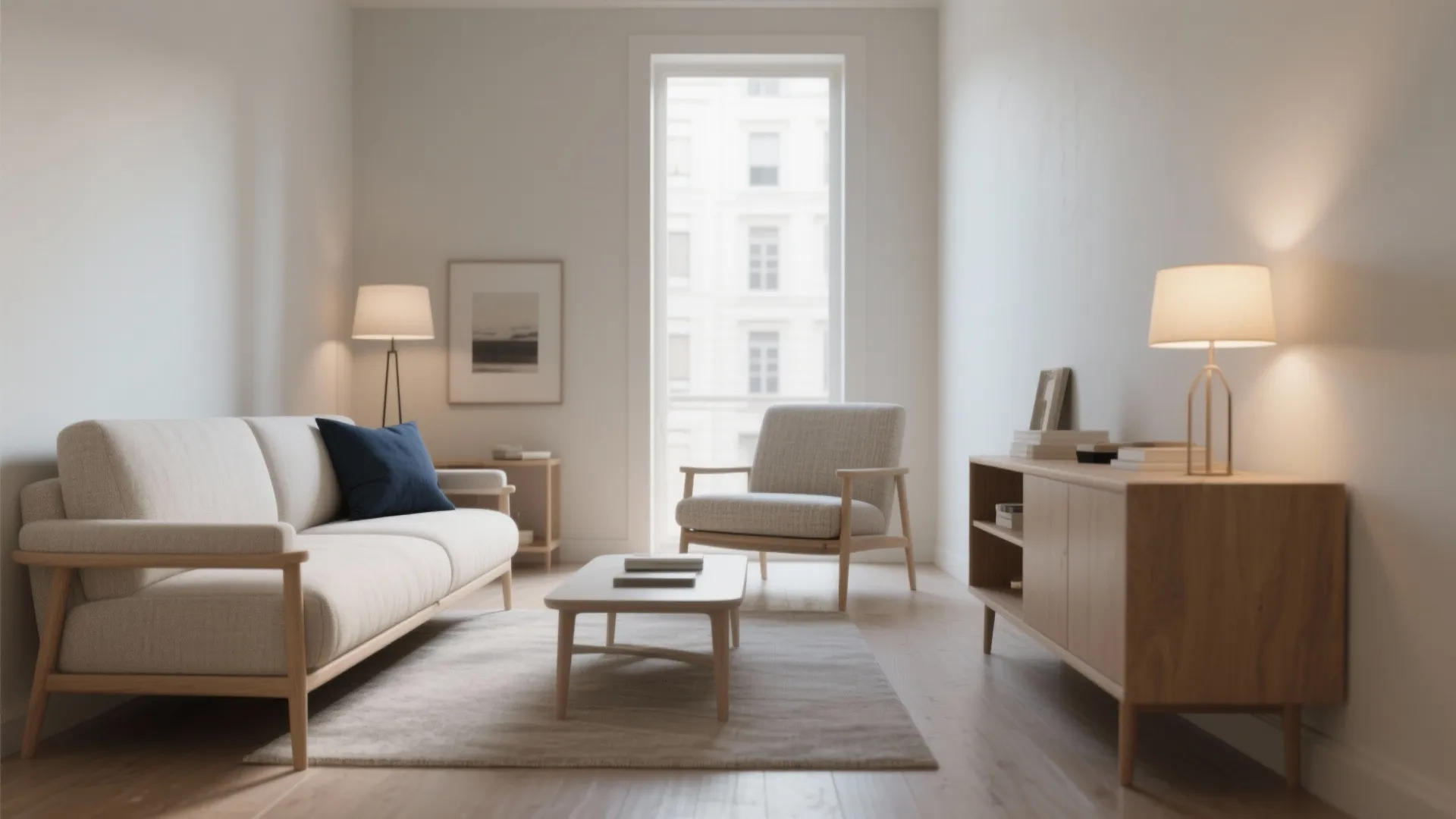 2. Prioritize Slim, Scaled Furniture