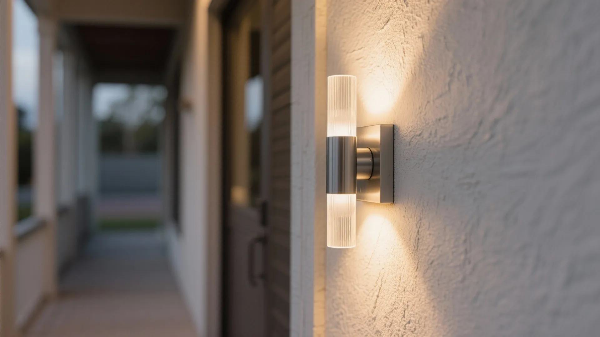 1. Slim Sconces for Narrow Porches