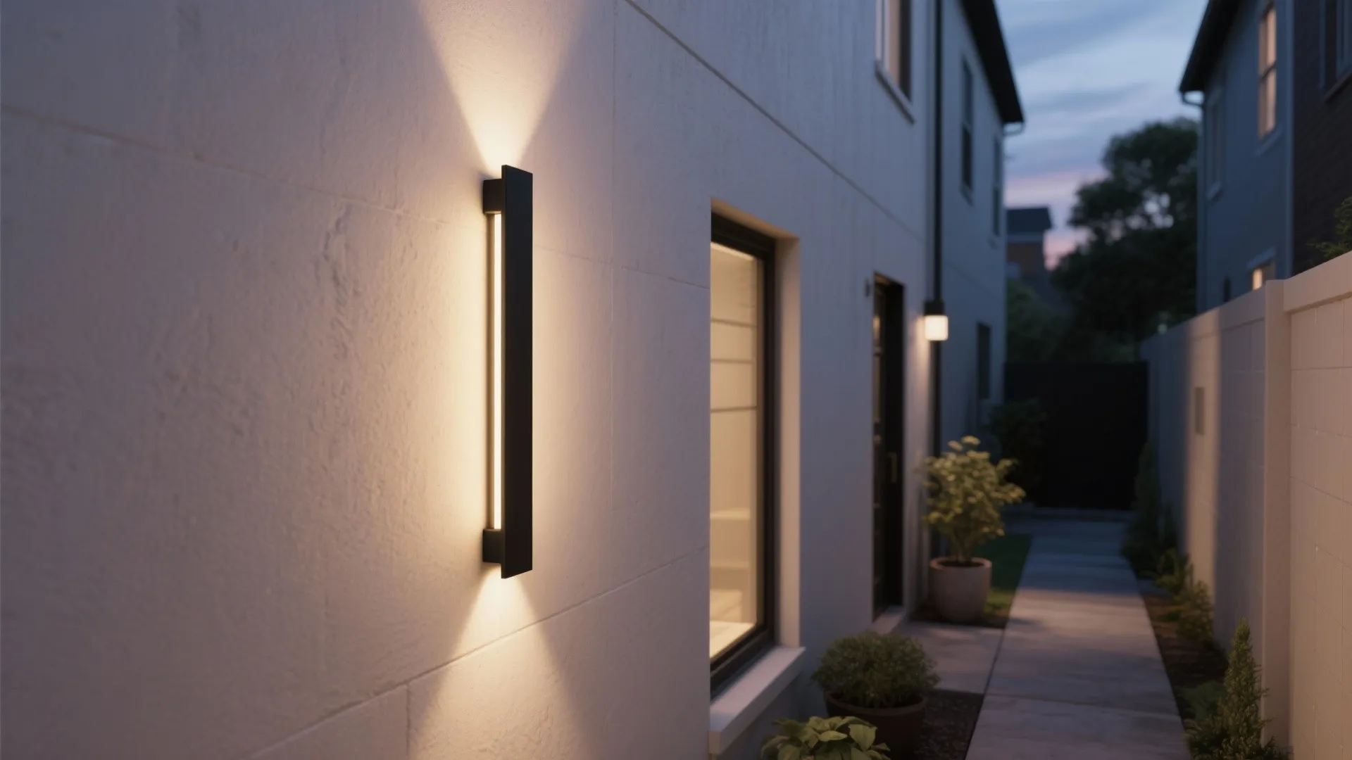 1. Slim Sconce with Integrated LED