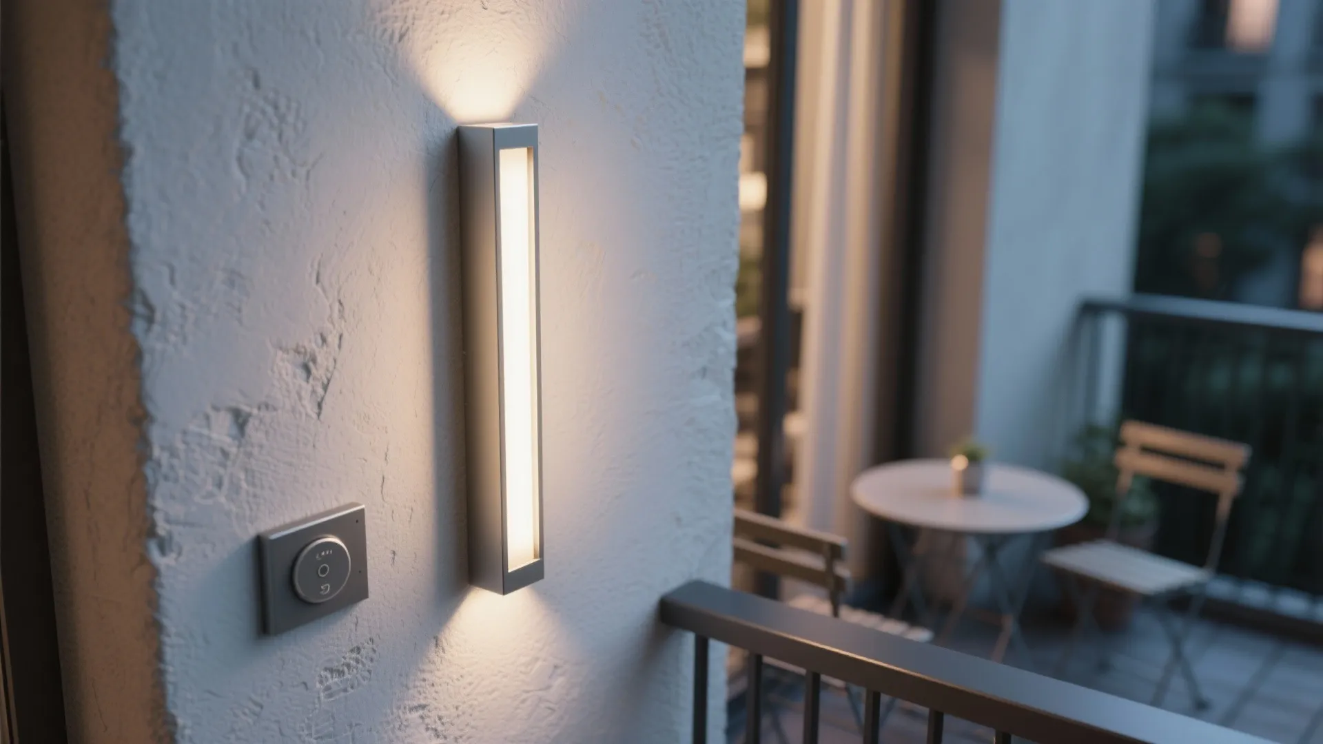 1. Slim Sconces for Narrow Balconies