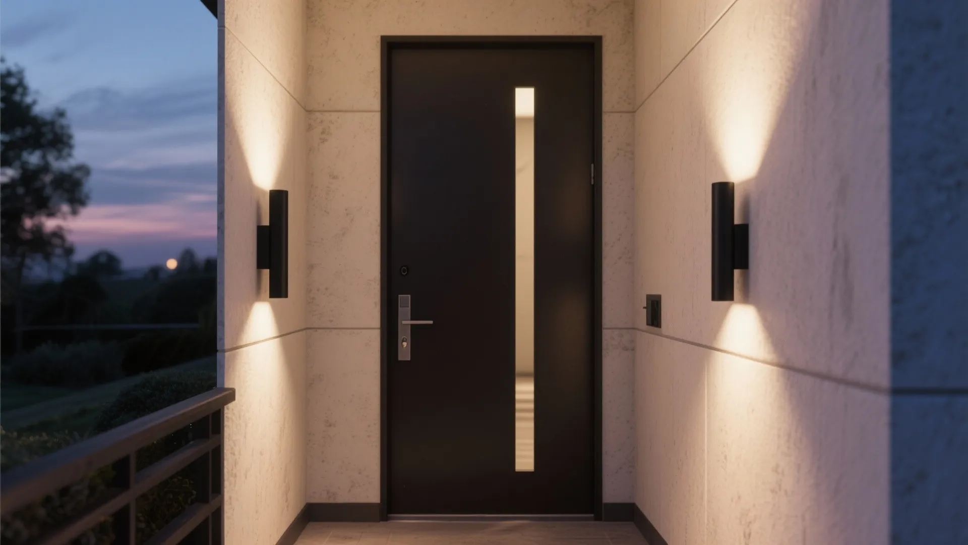 1. Slim Sconces for Narrow Entrances