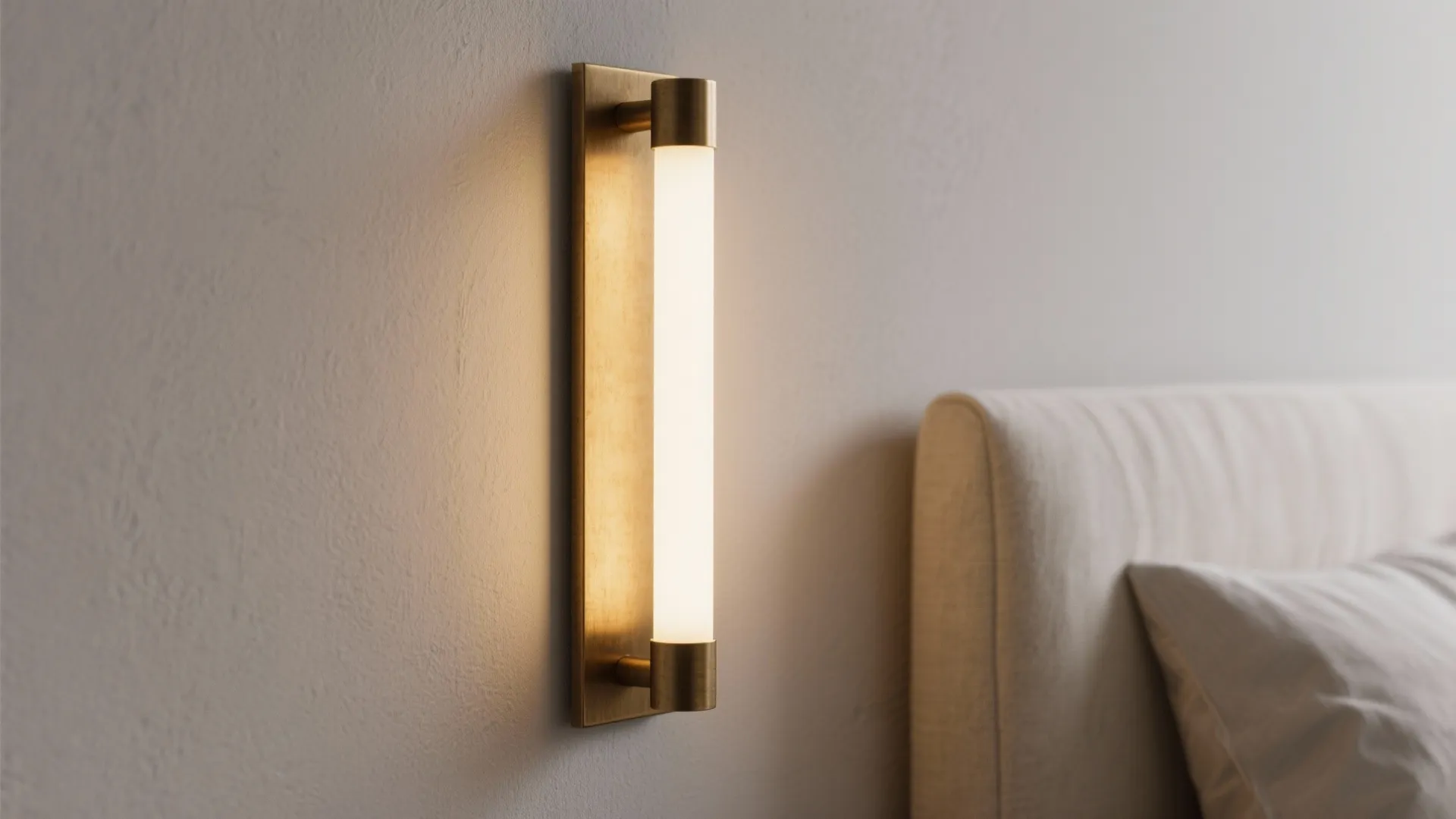 Slim sconces to free surfaces