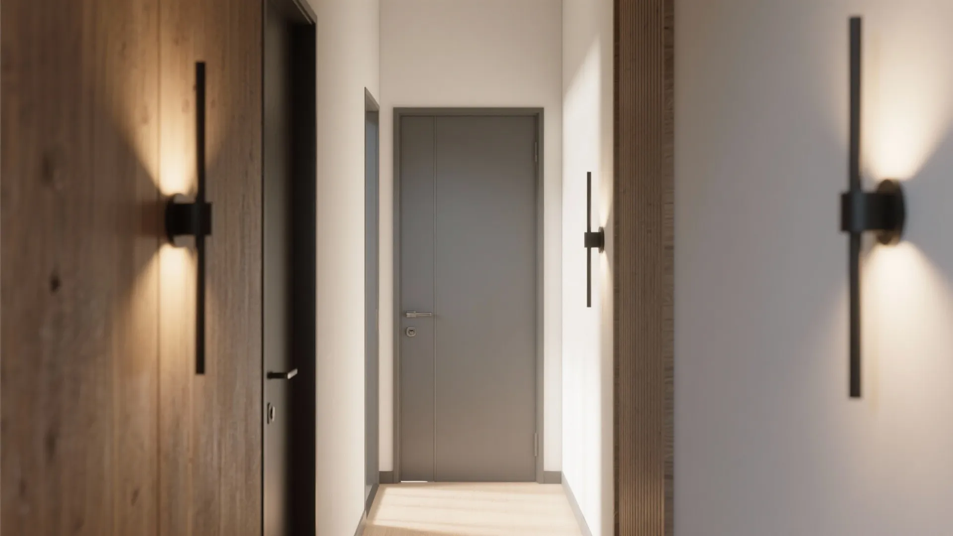 1. Slim Modern Sconces for Narrow Porches