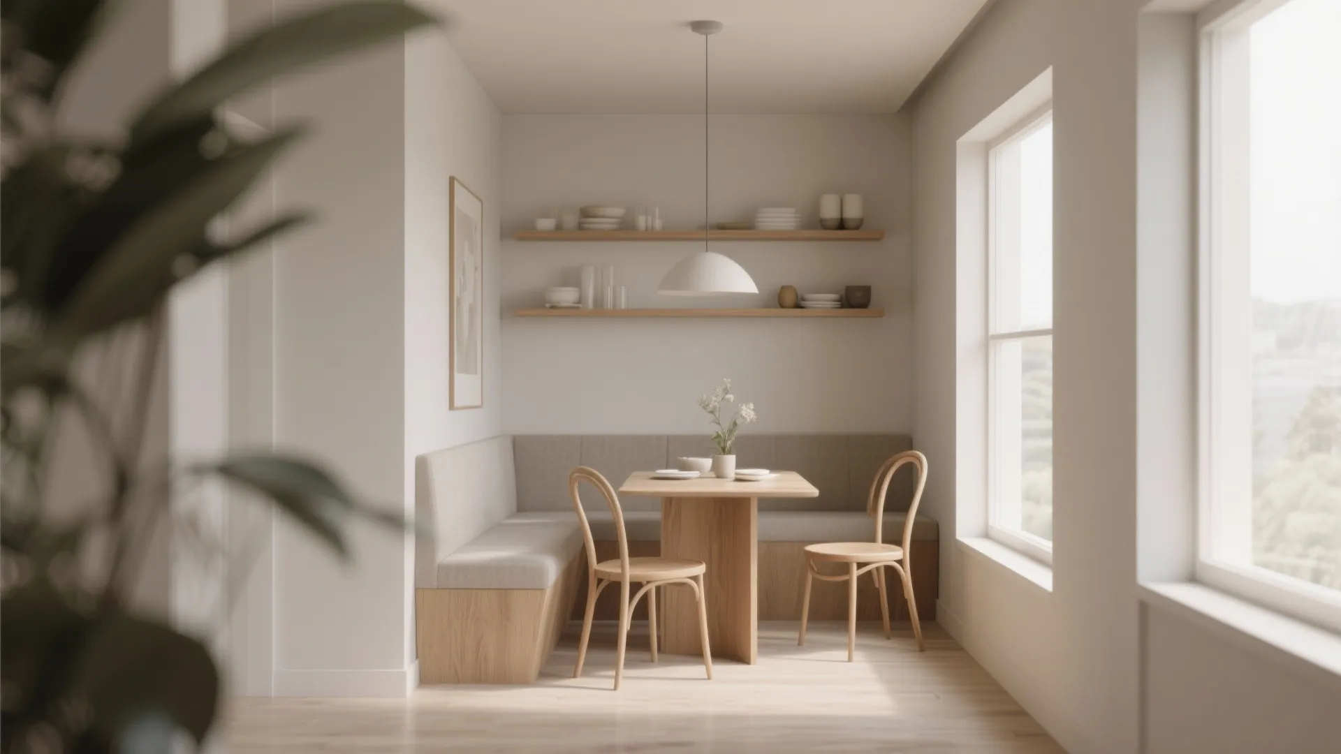 6. Minimal but Comfortable Seating