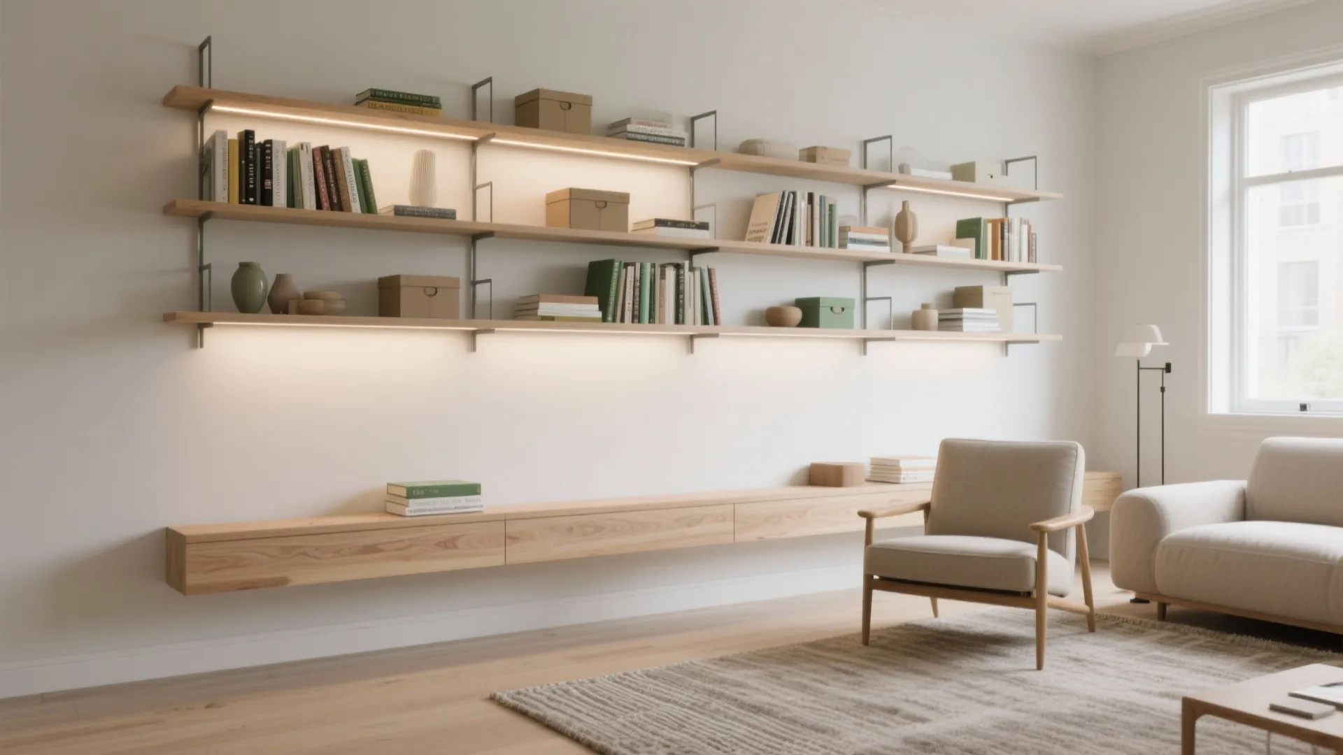 DIY Wall Mounted Bookshelves: Smart Guide for Small Spaces: 1 Minute to Plan & Install Sleek Wall Shelves—Maximize Storage Fast