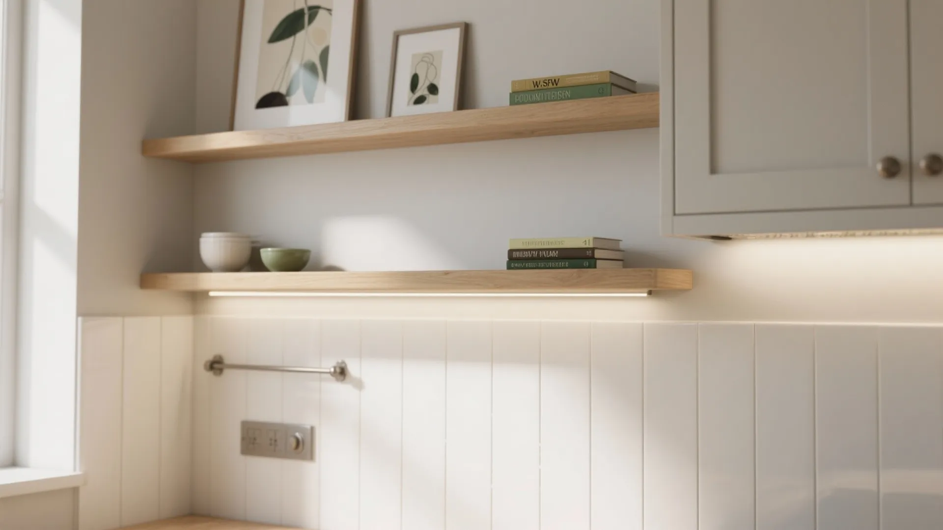 Shallow Upper Shelves and Picture Rails