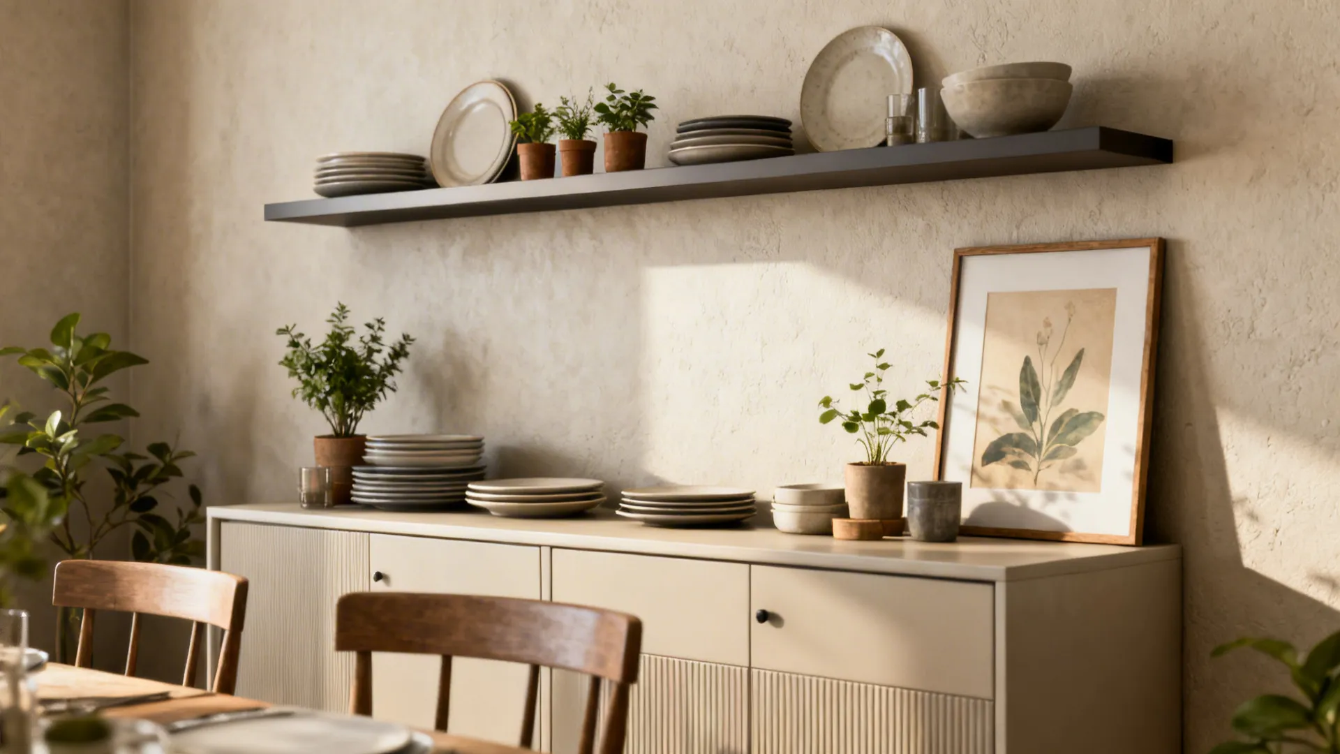 3. Slim Shelving for Layered Styling