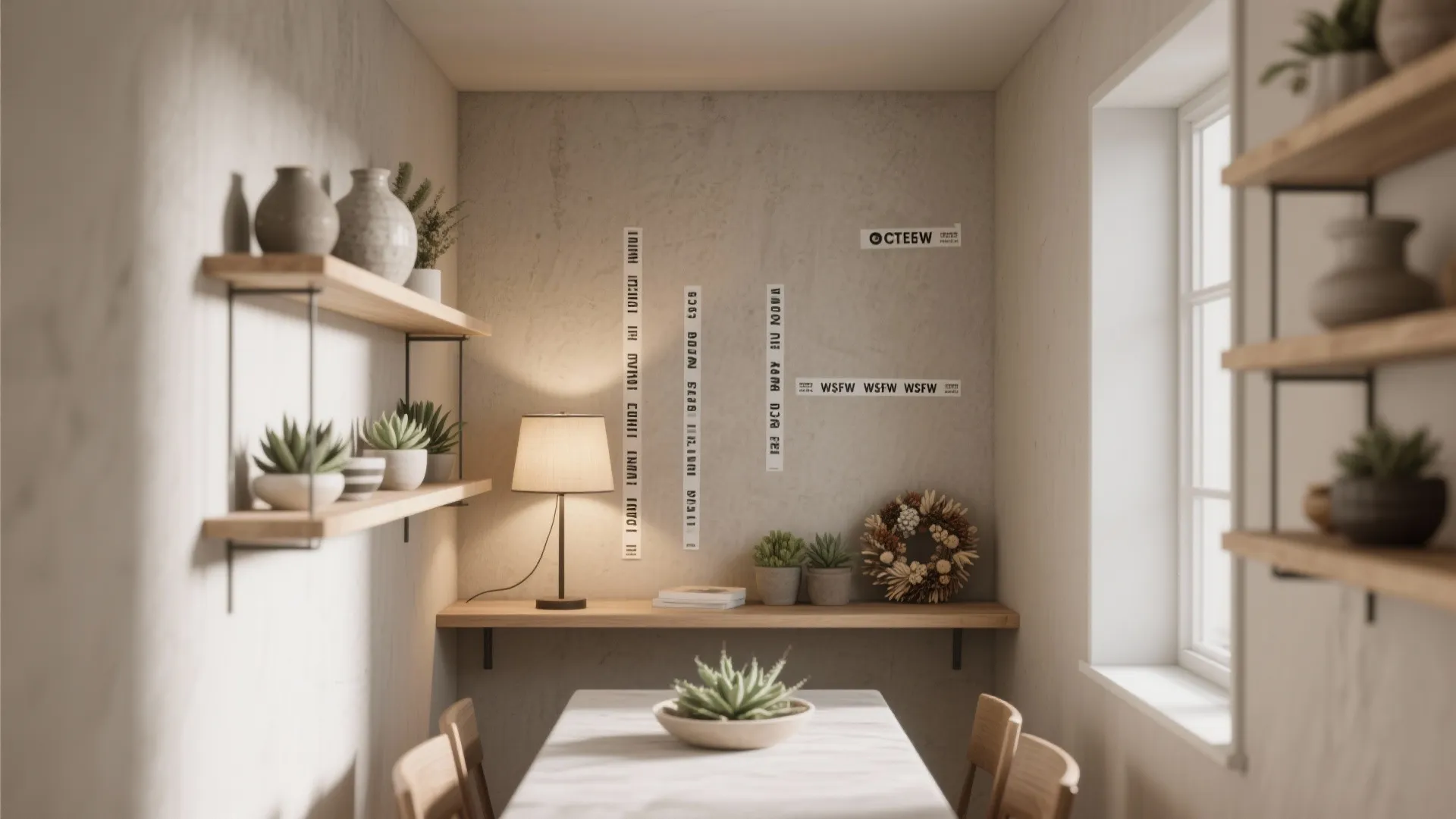 Slim Shelving and Vertical Storage