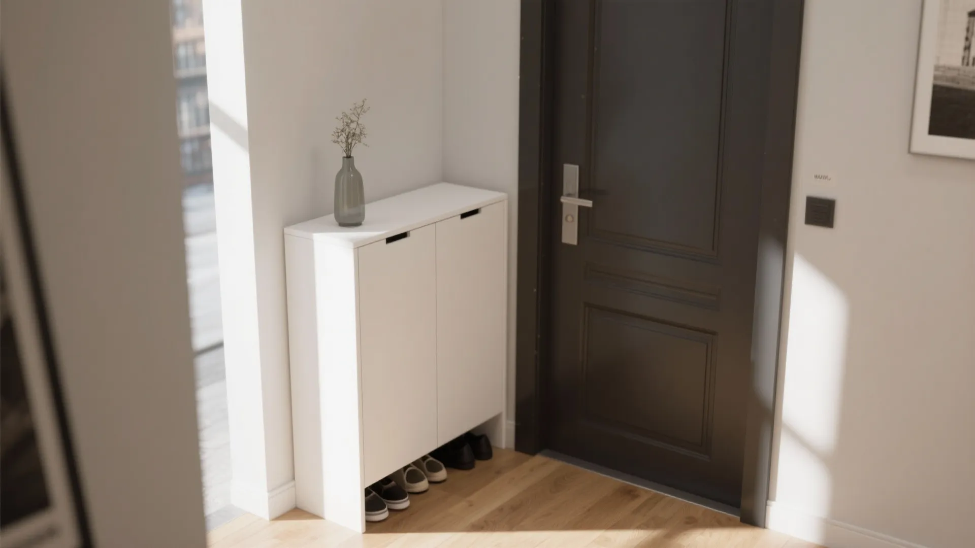 Slim Vertical Shoe Cabinet