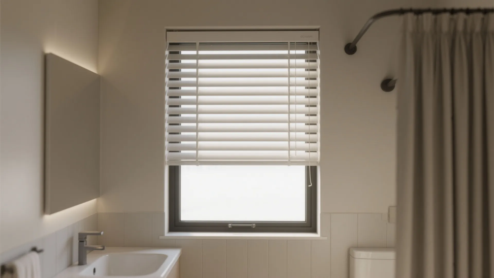 5. Folding Shutters or Slim Café Curtains — Classic with Purpose