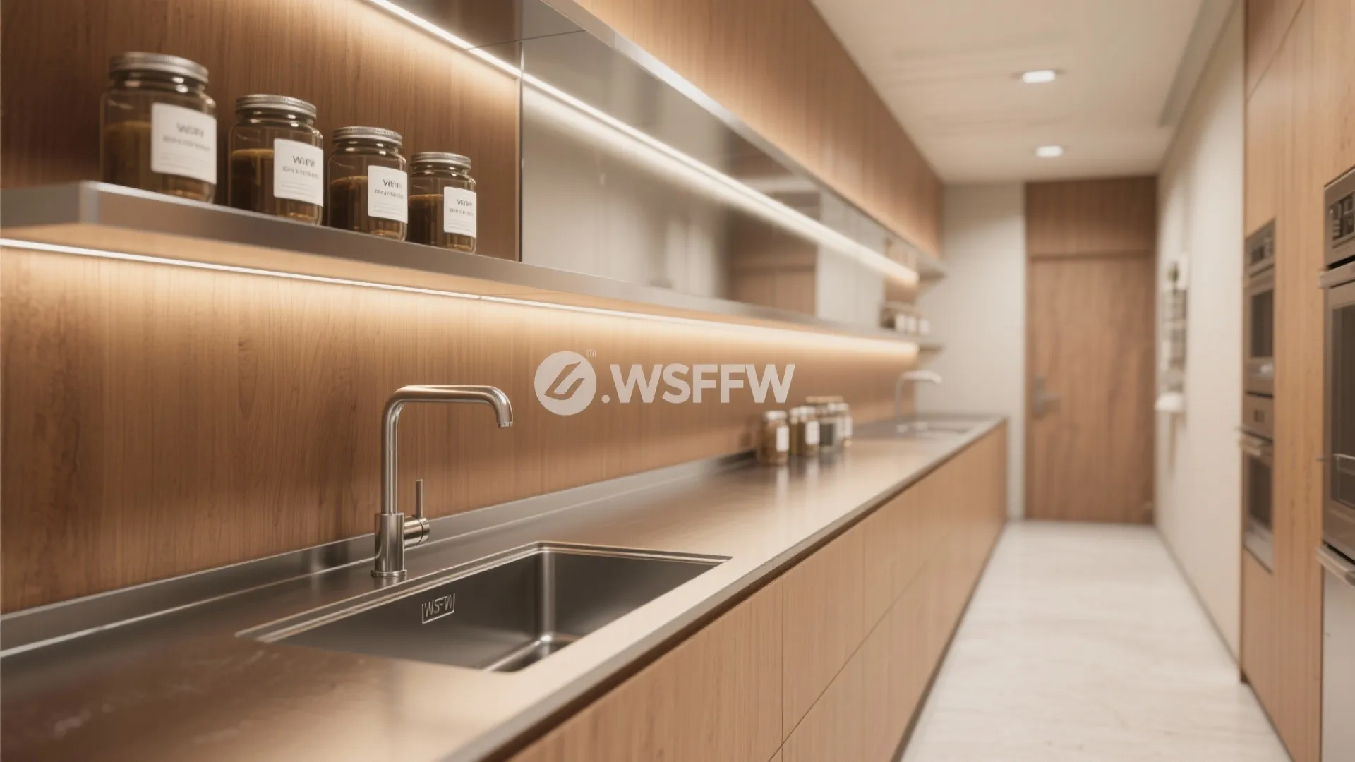 5. Slim utility sink and visual tricks