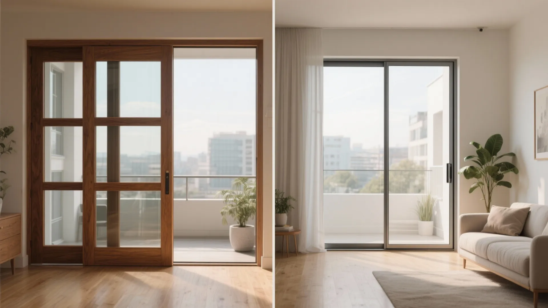 Slim-Frame Sliding Balcony Doors