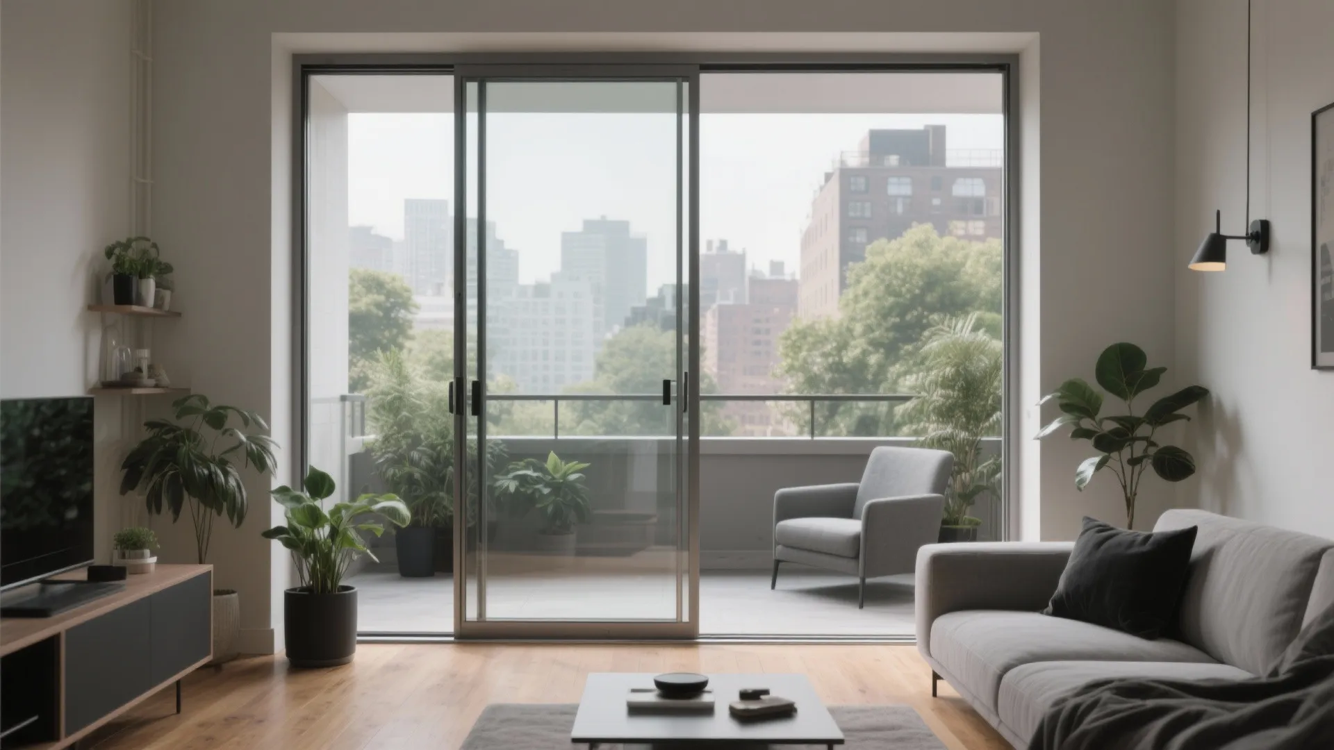 1) Slim-frame sliding glass doors: more view, less bulk