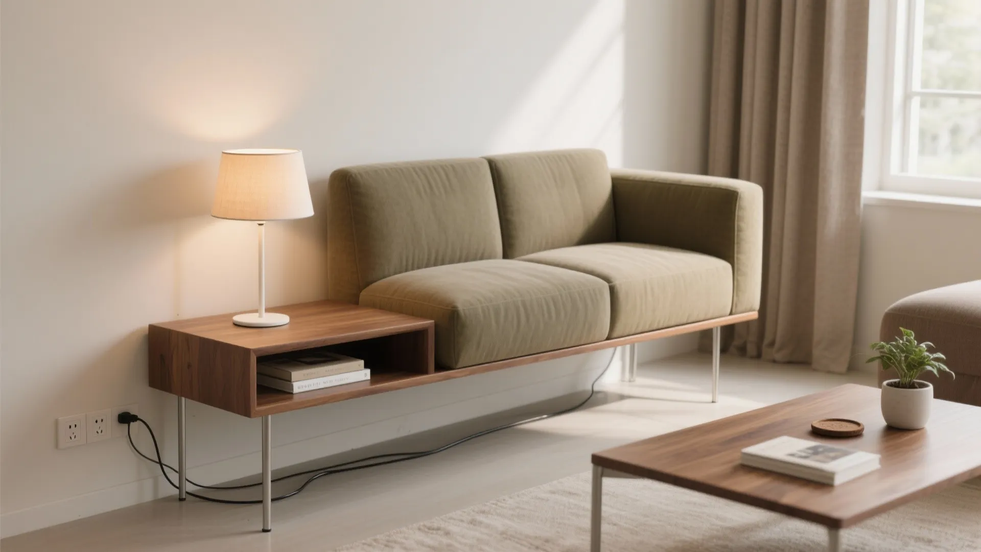 Behind Couch Table with Outlet DIY: Simple Steps for Smart Living