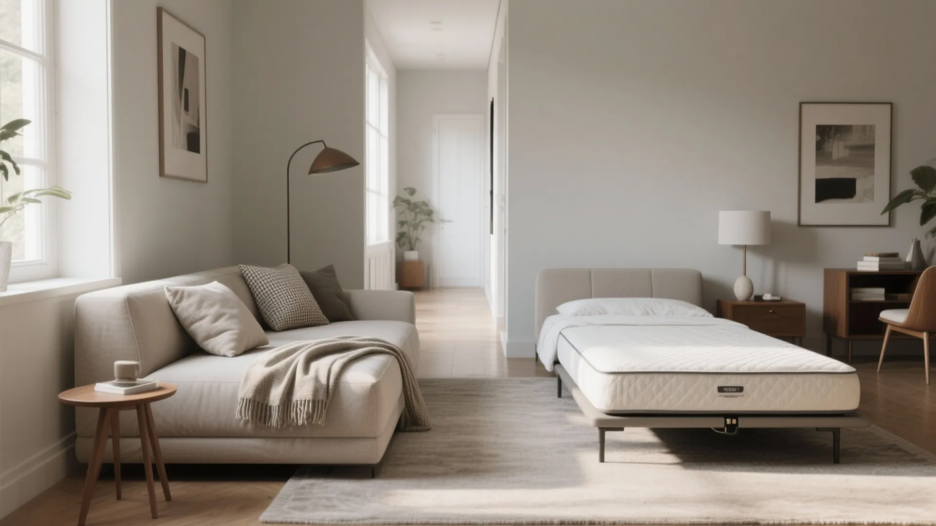 3. Slim sofa-futon hybrid for tight living rooms