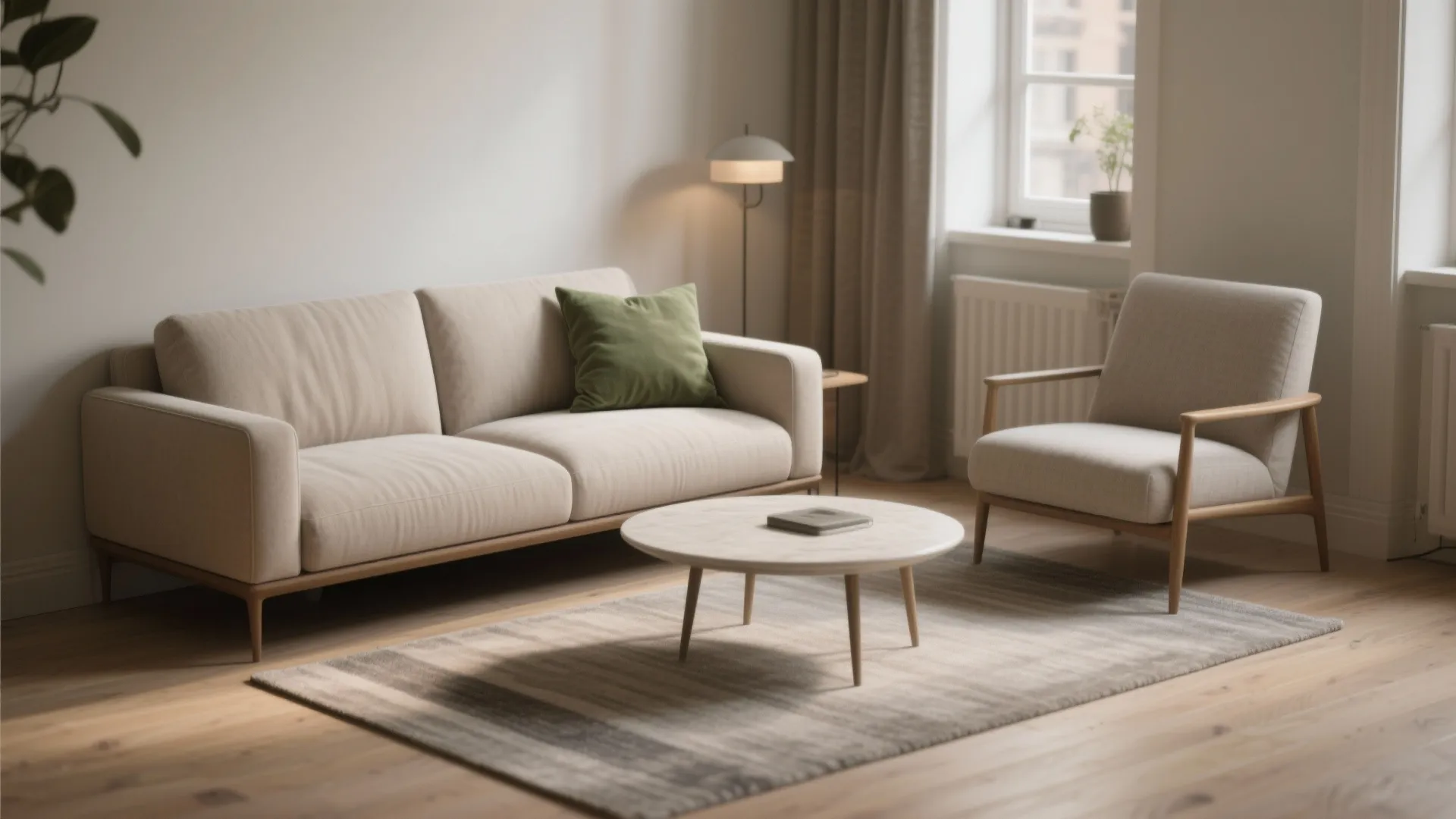 Tips 1: Slim sofas and armless seating