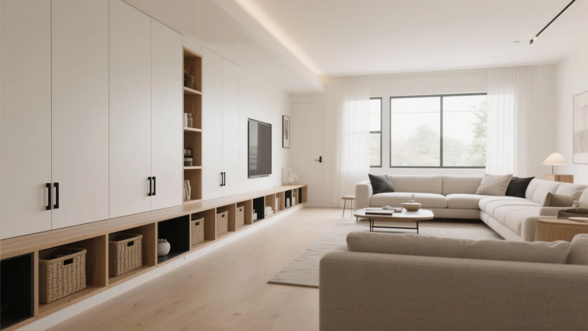 Slimline Storage Along One Side