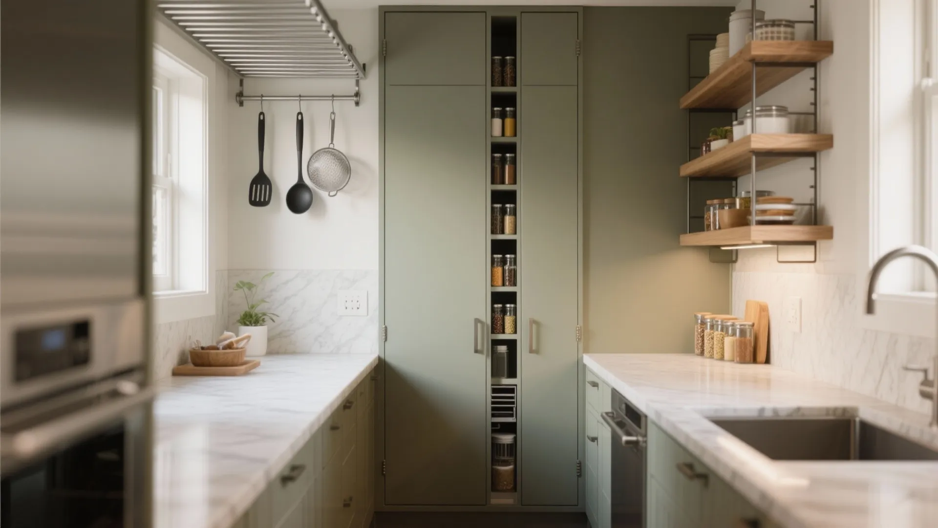 Idea 2: Slim storage that reaches up