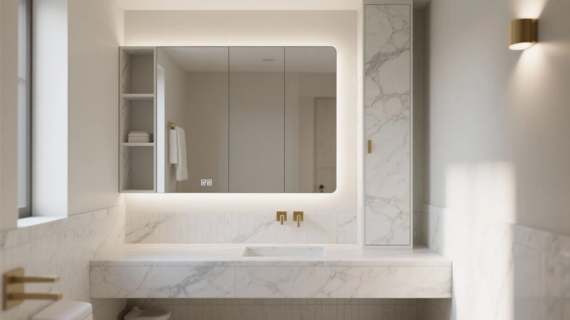 Slimline Storage that Disappears into Stone